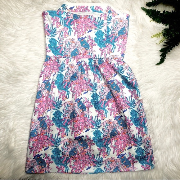 Vineyard Vines Ocean Life Strapless Dress 2 - Picture 2 of 3
